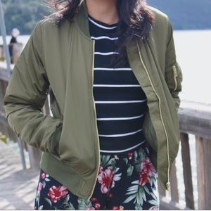 Jackets & Coats - Olive Bomber Jackets & Coats - Olive Bomber